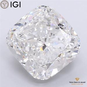 เพชรทรงคุชชั่น พร้อมใบรับรอง IGI 5.00 กะรัต เพชร CVD ผลิตในห้องปฏิบัติการ สี F ความสะอาดระดับ VS2 สำหรับแหวนหมั้น - Product Image 1