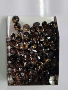 Quartz fumé naturel 6,5 mm, taille brillante ronde, meilleure qualité, pierre précieuse en vrac pour la fabrication de bijoux - Product Image 6