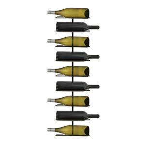 Elegante Estante Vertical para Botellas de Vino que Ahorra Espacio, con Acabado Negro Flotante, Soporte de Pared Minimalista para Botellas Individuales - Product Image 1