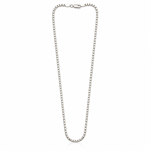 925 Sterling <b>Silver</b> <b>Box</b> <b>Chain</b> Necklace Classic Minimalist Style Unisex Women Men Daily Wear Wedding Party Gift High Polish Finis - Product Image 3