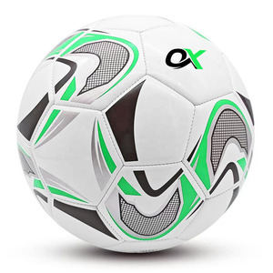 Ballon de football personnalisé Oxva Industries avec chambre à air en butyl, léger, écologique, haute rétention d'air - Vente en gros directe usine - Product Image 5