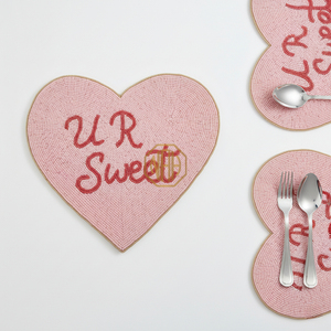 Designer <b>Beaded</b> Handmade Luxury Satin Fabric Customizable <b>Placemats</b> Bulk Export Quality for Event Companies and Hotel Use - Product Image 2