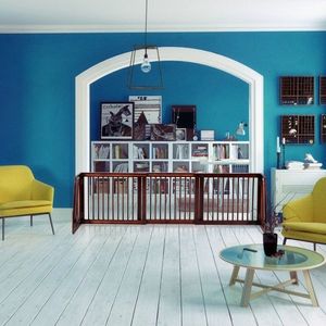 Organizador de Platos y Vajilla de Madera Ajustable de 3 Paneles, Diseño Plegable y Autoportante - Product Image 4