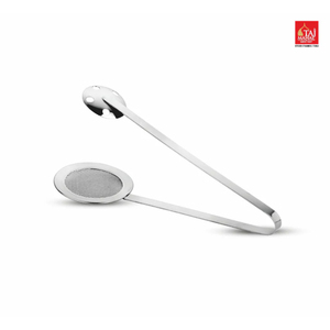 Best Selling S.S. <b>Mesh</b> Service Tong Food Serving Tongs with <b>Mesh</b> <b>Strainer</b> Oil Frying Food Clip - Product Image 1