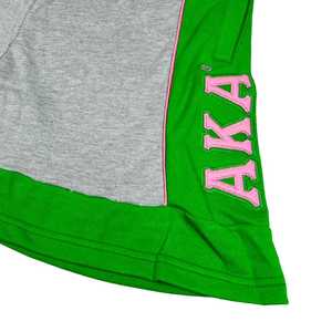 Pantalones Cortos de Forro Polar Gris AKA, Verde y Rosa, Unisex, con Letras Griegas, Cómodos, Casuales, de Primera Calidad, Suaves - Product Image 3