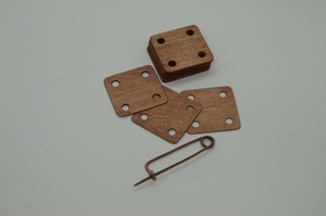 Cartes de tissage en bois FAIZA CRAFT écologiques, forme naturelle, finition polie, pour décoration intérieure moderne DIY - Product Image 5