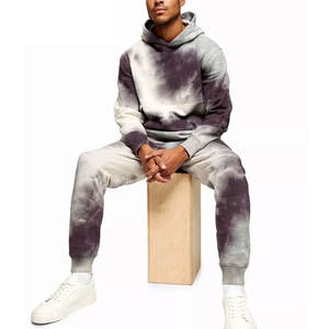 Ensemble de survêtement tie-dye personnalisé : sweat à capuche et pantalon de jogging assortis, tenue de sport décontractée deux pièces style streetwear - Product Image 6
