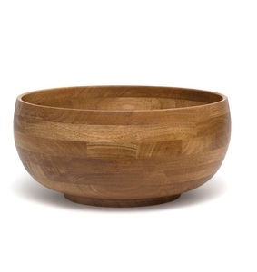 Minimalist style Acacia Wooden Eco-Friendly Serving <b>Bowl</b> Kitchenware Dinnerware Soup <b>Snack</b> <b>Bowl</b> Party Use Handmade Durable <b>Bowl</b> - Product Image 5