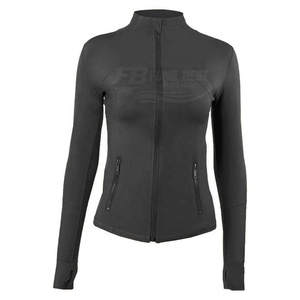 Women's <b>Purple</b> Yoga Jacket Set Crop <b>Top</b> Crew Neck Full Sleeve Solid Color Breathable Active Stretch Spandex Polyester Front - Product Image 6