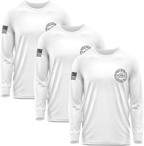 Custom Mens <b>Long</b> Sleeve Performance <b>T</b> <b>Shirt</b> Private Label Gym Workout Training Sportswear OEM Manufacturer - Product Image 3