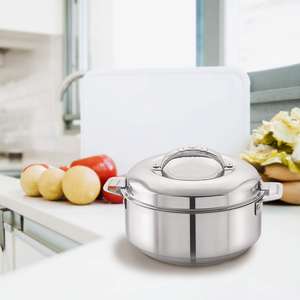 Ensemble de 3 casseroles de luxe Thermosteel avec étui isotherme en acier inoxydable pour cuisines, hôtels et réceptions de mariage, pour acheteurs exportateurs - Product Image 6