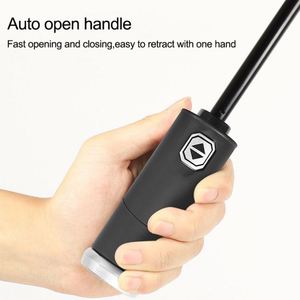 Sombrilla Plegable de Viaje Económica, Portátil, con Protección Solar UV, Lámpara Automática Recargable, Mini Linterna LED de 3 Pliegues - Product Image 3