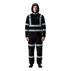 Hi Vis Reflective Safety Clothing Custom Design Men's <b>Winter</b> Working Coveralls Full Body <b>Overall</b> Workwear Suit Factory OEM. - Product Image 1