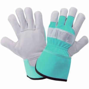 Gants de travail en cuir de vachette grainé haute performance, doux, confortables, résistants à la chaleur et aux étincelles, réfléchissants pour la sécurité - Product Image 2