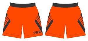Ensemble d'uniformes de basketball personnalisés sublimés, orange et noir, col en V, sans manches, anti-transpiration, unisexe adulte - Product Image 4