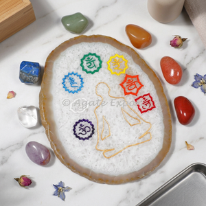 Lot de Pierres Roulées en Quartz Rose Cœur 7 Chakras pour la Guérison Spirituelle et la Méditation – Idéal pour un Cadeau d'Amour - Product Image 1