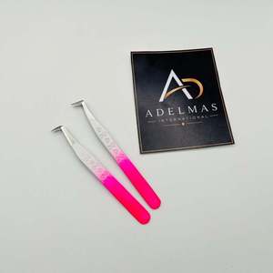 Pinzas para Extensión de Pestañas con Punta Curva de 65 Grados, Acero Inoxidable, Impresión de Logotipo Personalizado, OEM - Product Image 6