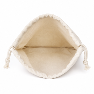 Sac à dos à bandoulière en coton Gufan pour femme avec cordon de serrage, poche et motif rayé, idéal pour exposition et cadeau - Product Image 3