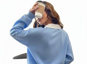 เสื้อฮู้ดลำลองสำหรับผู้หญิง ฤดูใบไม้ร่วง พิมพ์ลายด้านหน้าตามสั่ง เป็นมิตรกับสิ่งแวดล้อม ระบายอากาศได้ดี ไม่หดตัว ผลิตจากผ้าถักผสมสแปนเด็กซ์/คอตตอนบุซับใน - Product Image 4