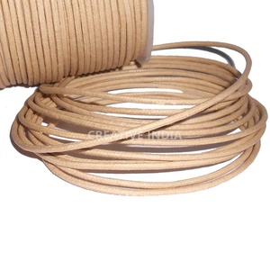 Cordons tressés cirés 100 % coton pour sacs à vêtements, textiles de maison, chaussures - Écologiques, haute ténacité, rouleau de 100 m avec finition métallique - Product Image 3