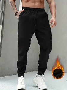 Pantalones de Felpa de Corte Holgado con Tela Suave y Cálida, Cintura Cómoda, Acabado Duradero y Estilo Práctico para el Día a Día en Casa - Product Image 3