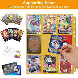 Желтая 9 карманная страница: прочный, 9-карманный дизайн для торговых/спортивных/игровых карт. Colin Guardin - Product Image 5