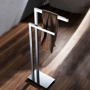 Toallero Doble de Acero Inoxidable SUS304 de Lujo, Moderno y Autónomo para Baño - Product Image 3