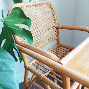 Chaise haute en rotin naturel pour salle à manger de bébé, chaises d'alimentation en bois pour bébés, vente en gros, siège alimentaire du Vietnam - Product Image 3