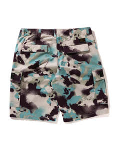 Pantalones Cortos Cargo de Camuflaje para Hombre, Cintura Media Elástica, Estilo Casual, 100% Poliéster, Lona Transpirable, Estampado por Sublimación con Diseño de Tiburón - Product Image 6