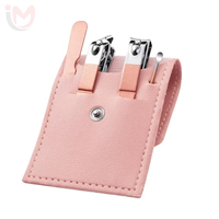Ensemble de manucure 4-en-1 de haute qualité en acier inoxydable, 4 pièces, mini coupe-ongles portable