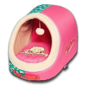 Cama para Perros de Interior Active Play con Diseño Panorámico y Patrón de Puntos de Conejo, Elegante Cama para Mascotas para Comodidad y Entretenimiento - Product Image 1