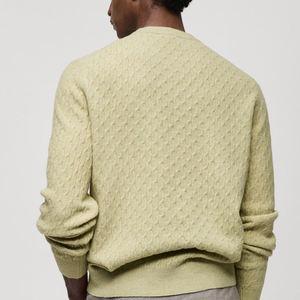 Pull-over décontracté pour homme en maille respirante à manches longues, mélange polyester/coton, idéal pour l'hiver - Product Image 2