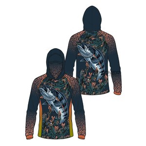 Camiseta de Pesca con Capucha y Protección Solar UPF 50, Impermeable, Estampada, Anti-UV, de Secado Rápido, Transpirable, Unisex, Ropa de Exterior al por Mayor - Product Image 4