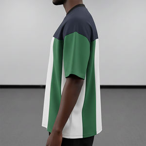 T-shirt ample pour homme en coton 100% lourd 220 GSM, écologique, de haute qualité, OEM/ODM, séchage rapide, logo imprimé en relief personnalisé - Product Image 3