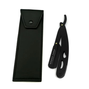 Hot Style Black <b>Single</b> <b>Blade</b> Straight <b>Razor</b> 100% Stainless Steel Professional Barber Shaving <b>Razor</b> for Face & Body with Free - Product Image 5