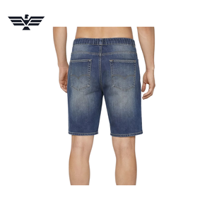 Pantalones Cargo de Mezclilla Desgastados para Hombre, Cintura Media, Pierna Recta, Casuales de Verano, 100% Algodón, Tejido Transpirable, con Botones - Product Image 3
