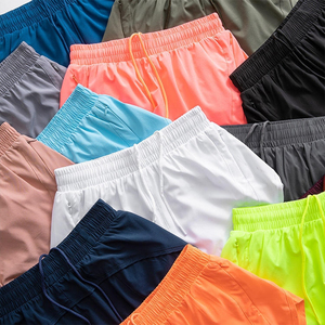 Nouveau design – Short en polyester tricoté bleu pour femme, taille élastique, cordon de serrage, poches, blocs de couleur, coupe décontractée, séchage rapide - Product Image 6