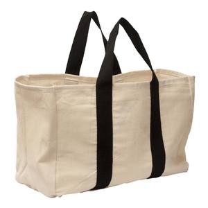 Bolsas de lona gruesa lisas, portátiles, al por mayor, de algodón, estilo indio, para compras, de hombro, para playa, para almacenamiento de ropa - Product Image 1