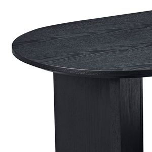 39.37 Inch Modern MDF Oval Coffee <b>Table</b> for Living Room Sturdy Pedestal Small Bedr & Apartment Stylish Coffee <b>Tables</b> - Product Image 6
