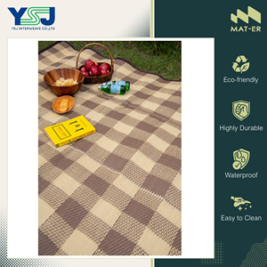 Thailand Origin Manufacturer of Elegant Design Best Quality Picnic/ Beach/ Outdoor Carpets 100% Polypropylene PP Foldable <b>Mat</b> - Product Image 2