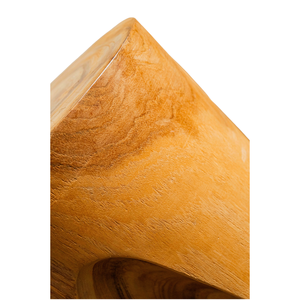 Tabouret trépied en teck massif de luxe pour villa, hôtel et appartement - Siège polyvalent pour espaces rustiques/modernes - Fabriqué à la main ARTERRA - Product Image 2