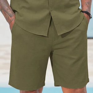 Slim Fit Half Sleeve <b>Set</b> and two pockets drawstring joggers Suit for Office Party Wear Custom Logo Design High Street Style - Product Image 6