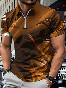 เสื้อยืดคอกลมแขนสั้นพิมพ์ลายตัวอักษรสีแดงสำหรับผู้ชาย ทรงโอเวอร์ไซส์ ผ้าเจอร์ซีย์ลำลอง ผ้าโพลีเอสเตอร์ถัก ยับยาก แห้งเร็ว เหมาะสำหรับเล่นกีฬา - Product Image 3