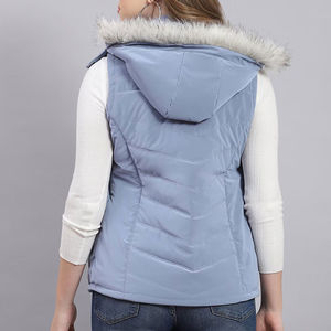 Gilet matelassé d'hiver respirant sans manches, entièrement zippé, léger et isolé, avec logo personnalisé, directement de l'usine - Product Image 3