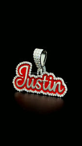 จี้เคลือบด้านบน925จี้ตัวอักษรมออิสซาไนต์เงินสเตอร์ลิงออกแบบมาเป็นเอกลักษณ์สำหรับเครื่องประดับฮิปฮอปเย็น - Product Image 5