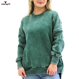 Sweat-shirt unisexe de haute qualité pour le fitness, 100% coton, séchage rapide, personnalisé, imprimé, badge sur le devant, pour femme, automne - Product Image 2
