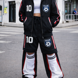 Survêtements uniques inspirés du football, personnalisés, unisexes, en polaire tissée respirante pour l'hiver, style streetwear (hoodies, sweat-shirts, t-shirts) - Product Image 5