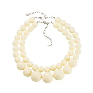 Collier de perles irrégulières en résine faites à la main, multicolores, bijoux de mode, artisanat moulé, pour femmes et filles - Meilleures ventes - Product Image 3
