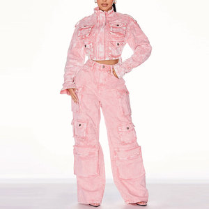 Pantalones Jogger Cargo Casuales Transpirables para Mujer, de Cintura Media, Pierna Ancha, Estilo Holgado y Oversize, Ligeros - Product Image 4