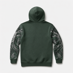Sweat-shirt à capuche pour homme, design graphique New Forest, sublimation embossée, style streetwear, poids lourd, prix abordable et attrayant. - Product Image 2
